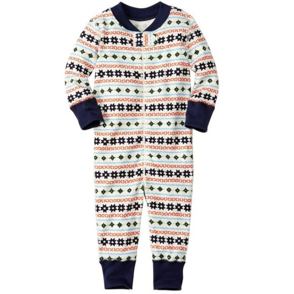 HANNA ANDERSSON Organic Cotton Sleeper Swedish Fair Isle 60